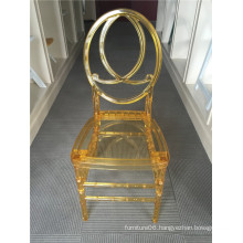 Clear Gold Banquet Resin Phoenix Chair for Weddings